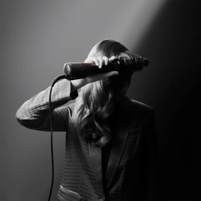 Фен-щітка Rowenta Karl Lagerfeld K/Pro Stylist, 750Вт, 2 режими, іоніз-я, хол. обдув, оберт. насадок, турмалін, чорний (CF961LF0