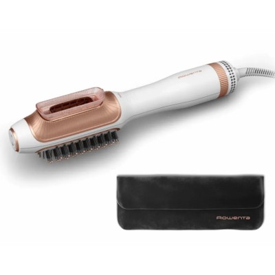 Фен-щітка Rowenta Reverso Dry&Brush 2в1, 1200Вт, 3 режими, іоніз-я, хол. обдув, насадок-2, кераміка, біло-золотистий (CF9820F0)