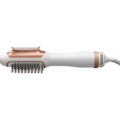 Фен-щітка Rowenta Reverso Dry&Brush 2в1, 1200Вт, 3 режими, іоніз-я, хол. обдув, насадок-2, кераміка, біло-золотистий (CF9820F0)