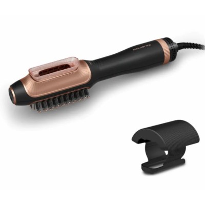 Фен-щітка Rowenta Reverso Dry&Brush 2в1, 1200Вт, 3 режими, іоніз-я, хол. обдув, насадок-2, кераміка, чорний-золотистий (CF9840F0