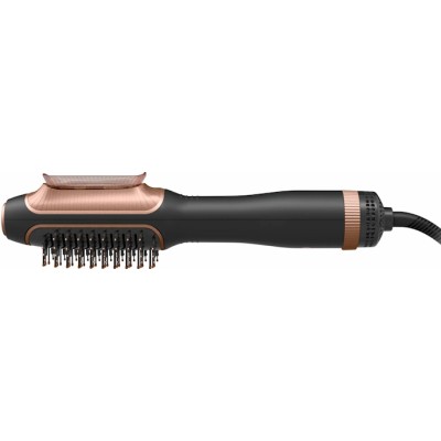 Фен-щітка Rowenta Reverso Dry&Brush 2в1, 1200Вт, 3 режими, іоніз-я, хол. обдув, насадок-2, кераміка, чорний-золотистий (CF9840F0