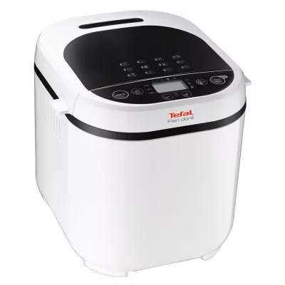 Хлібопічка Tefal PainDore 720Вт, програм-1, макс. вага -1кг, форма-прямокутник, пластик, чорно-білий (PF210138)