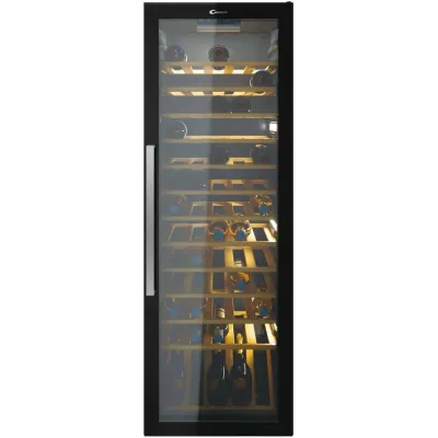 Холодильник Candy для вина, 146x49х55, холод.відд.-198л, зон - 1, бут-82, ST, дисплей, чорний (CWC200EELW/NF)
