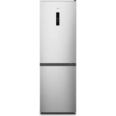 Холодильник Gorenje з нижн. мороз. камерою, 185х60х60см, 2 дв., Х- 207л, М- 93л, A++, NoFrost Plus, Fresh zone, Зовн. Диспл, сір