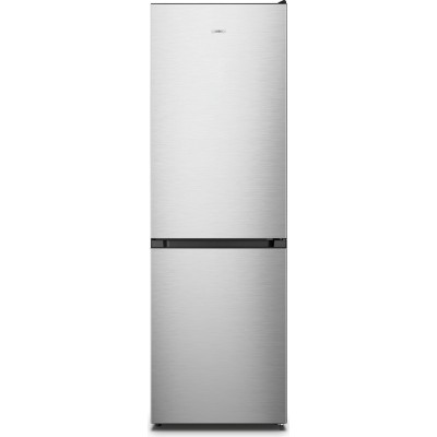 Холодильник Gorenje з нижн. мороз. камерою, 185х60х60см, 2 дв., Х- 207л, М- 97л, A+, NoFrost Plus, Fresh zone, Диспл, сірий (NRK