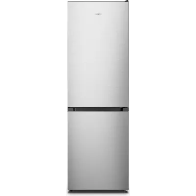 Холодильник Gorenje з нижн. мороз. камерою, 185х60х60см, 2 дв., Х- 207л, М- 97л, A+, NoFrost Plus, Fresh zone, Диспл, сірий (NRK