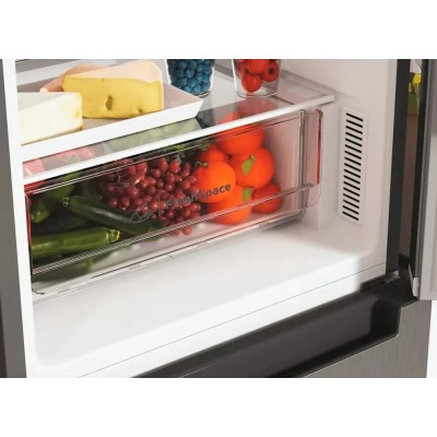 Холодильник Indesit з нижн. мороз., 191x60х68, холод.відд.-231л, мороз.відд.-104л, 2дв., А+, NF, нерж (INFC8TI21X0)