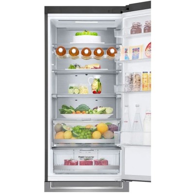 Холодильник LG з нижн. мороз., 203x60х68, холод.відд.-277л, мороз.відд.-107л, 2дв., А++, NF, інв., диспл зовн., Fresh Сonverter,