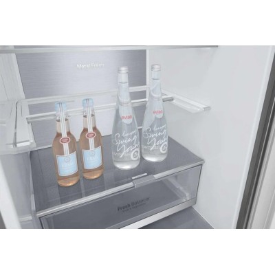 Холодильник LG з нижн. мороз., 203x60х68, холод.відд.-277л, мороз.відд.-107л, 2дв., А++, NF, інв., диспл зовн., Fresh Сonverter,