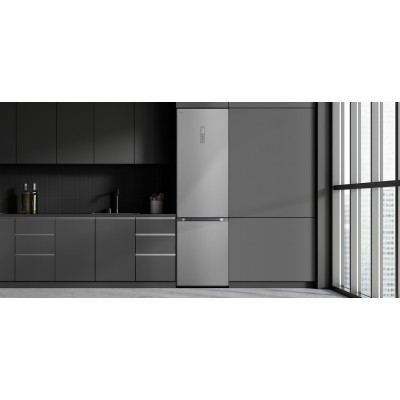 Холодильник LG з нижн. мороз., 203x60х68, холод.відд.-277л, мороз.відд.-107л, 2дв., А++, NF, інв., диспл зовн., Fresh Сonverter,