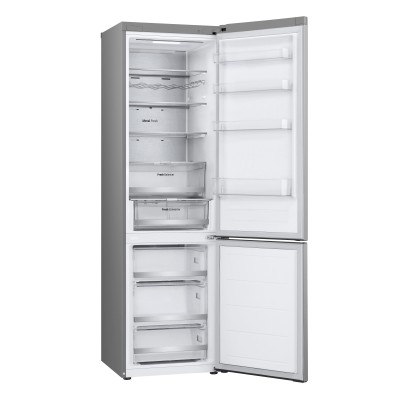 Холодильник LG з нижн. мороз., 203x60х68, холод.відд.-277л, мороз.відд.-107л, 2дв., А++, NF, інв., диспл зовн., Fresh Сonverter,