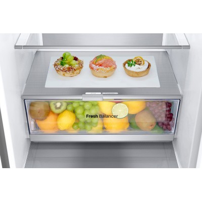 Холодильник LG з нижн. мороз., 203x60х68, холод.відд.-277л, мороз.відд.-107л, 2дв., А++, NF, інв., диспл зовн., Fresh Сonverter,