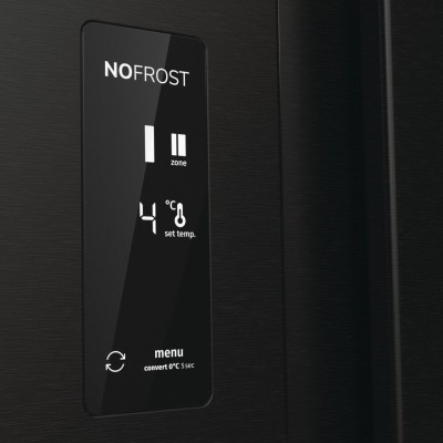 Холодильник SBS Gorenje, 179х67х92см, 2 двері, 353(191)л, А++, NF+, Інв., Зона св-ті, диспенсер, генератор льоду, Зовн. Диспл, ч