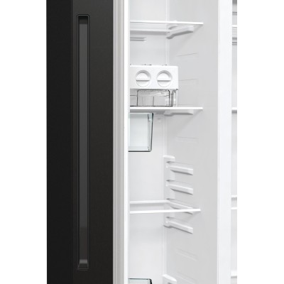 Холодильник SBS Gorenje, 179х67х92см, 2 двері, 353(191)л, А++, NF+, Інв., Зона св-ті, диспенсер, генератор льоду, Зовн. Диспл, ч