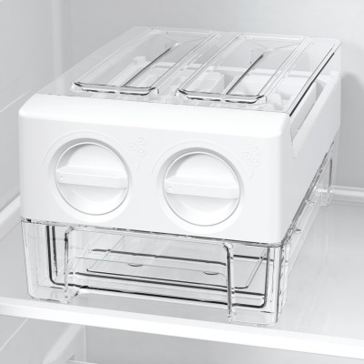 Холодильник SBS Gorenje, 179х67х92см, 2 двері, 353(191)л, А++, NF+, Інв., Зона св-ті, диспенсер, генератор льоду, Зовн. Диспл, ч
