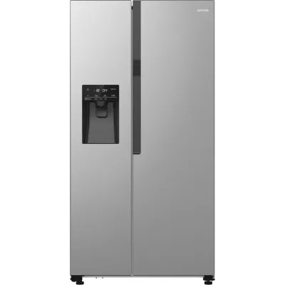 Холодильник SBS Gorenje, 179х70х92см, 2 двері, 376(190)л, А++, NF+, Інв., Зона св-ті, диспенсер, генератор льоду, Зовн. Диспл, н