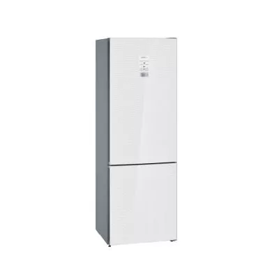 Холодильник Siemens з нижн. мороз., 203x70x67, xолод.відд.-330л, мороз.відд.-105л, 2дв., А++, NF, дисплей, білий (KG49NLW30U)