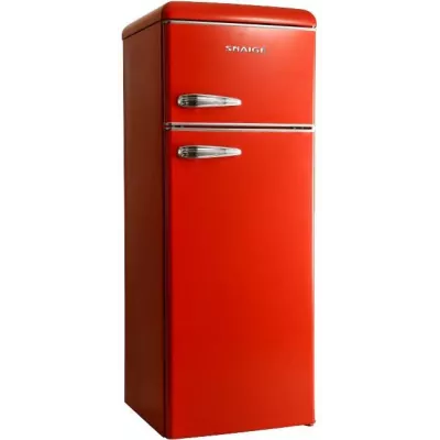 Холодильник Snaige з верхн. мороз., 172.5x63х56, холод.відд.-201л, мороз.відд.-57л, 2дв., A++, ST, retro, червоний (FR27SM-PRR50