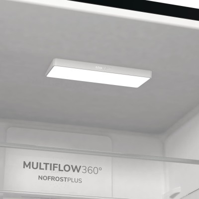 Холодильник з нижн. мороз. камерою Gorenje NRK620EABXL4, 200х60х60см, 2 двері, 235( 96)л, А++, Total NF , Зона св-ті, Зовн. Дисп
