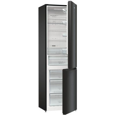 Холодильник з нижн. мороз. камерою Gorenje NRK620EABXL4, 200х60х60см, 2 двері, 235( 96)л, А++, Total NF , Зона св-ті, Зовн. Дисп