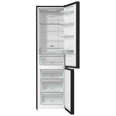 Холодильник з нижн. мороз. камерою Gorenje NRK620EABXL4, 200х60х60см, 2 двері, 235( 96)л, А++, Total NF , Зона св-ті, Зовн. Дисп