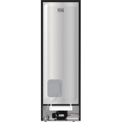 Холодильник з нижн. мороз. камерою Gorenje, 185х60х60см, 2 двері, 204(96)л, А++, NoFrost+ , LED дисплей, Зона св-ті, чорний (NRK