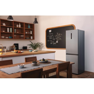 Холодильник з нижн. мороз. камерою Gorenje, 185х60х60см, 2 двері,203(99)л, А++, Total NF, Зона св-ті, Зовн. Диспл, нерж (NRK6192