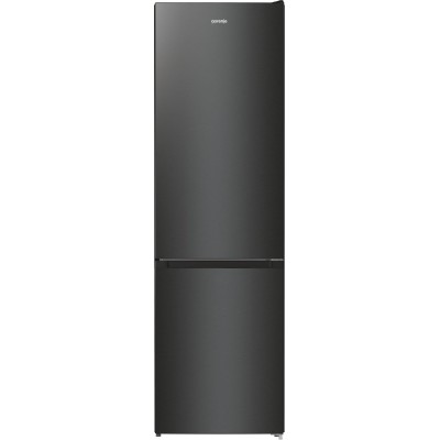 Холодильник з нижн. мороз. камерою Gorenje, 200х60х60см, 2 двері, 235( 96)л, А++, NoFrost+ , LED дисплей, Зона св-ті, чорний (NR