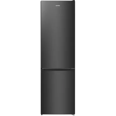 Холодильник з нижн. мороз. камерою Gorenje, 200х60х60см, 2 двері, 235( 96)л, А++, NoFrost+ , LED дисплей, Зона св-ті, чорний (NR