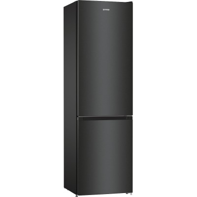 Холодильник з нижн. мороз. камерою Gorenje, 200х60х60см, 2 двері, 235( 96)л, А++, NoFrost+ , LED дисплей, Зона св-ті, чорний (NR