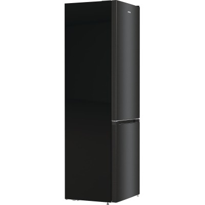 Холодильник з нижн. мороз. камерою Gorenje, 200х60х60см, 2 двері, 235( 96)л, А++, NoFrost+ , LED дисплей, Зона св-ті, чорний (NR