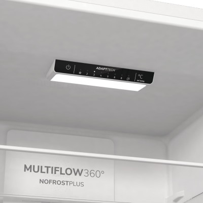 Холодильник з нижн. мороз. камерою Gorenje, 200х60х60см, 2 двері, 235(96)л, А++, NoFrost+, Зона св-ті, білий (NRK6202EW4)