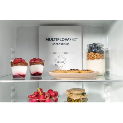Холодильник з нижн. мороз. камерою Gorenje, 200х60х60см, 2 двері, 235(96)л, А++, NoFrost+, Зона св-ті, білий (NRK6202EW4)