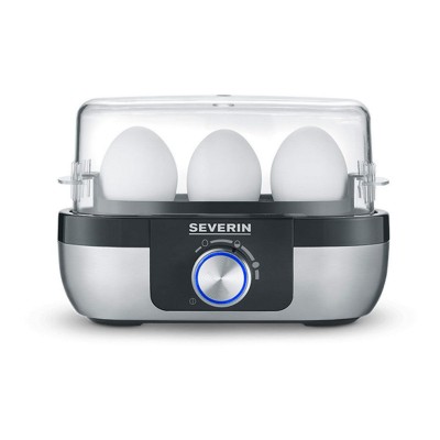 Яйцеварка Severin 270Вт, механічне керування, на 3 яйця, звуков., сигнал, пластик, сіро-чорний (EK3163)