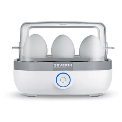 Яйцеварка Severin 420Вт, електр. керування , на 6 яєць, звуков., сигнал, пластик, білий (EK3164)