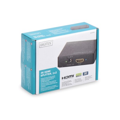 Подовжувач DIGITUS 4K HDMI Splitter, 2-port (DS-46304) Подовжувач DIGITUS 4K HDMI Splitter, 2-port (DS-46304)