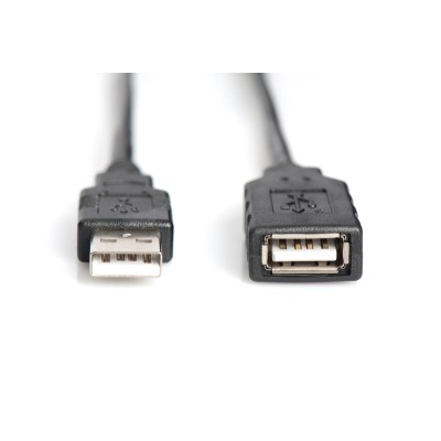 Подовжувач DIGITUS USB 2.0 Active Cable, A/M-A/F, 15м, чорний (DA-73101)