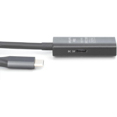 Подовжувач DIGITUS USB 3.2 Gen1 Active Cable 5G, C/M-A/F, 5м, чорний (DA-73110)