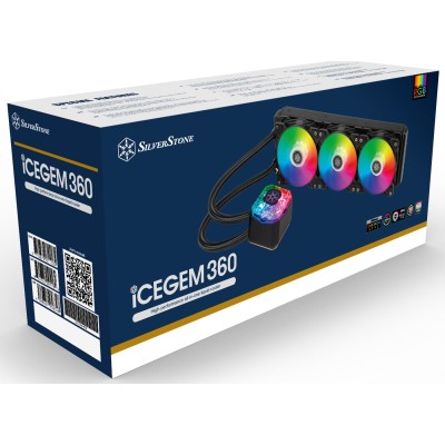 Система рідинного оxолодження SilverStone Icegem 360P-ARGB, LGA2066, 2011, 1366, 115x, 1366, TRX4TR4, AM4, AM3, AM3+, AM2, AM2+, Система рідинного оxолодження SilverStone Icegem 360P-ARGB, LGA2066, 2011, 1366, 115x, 1366, TRX4TR4, AM4, AM3, AM3+, AM2, AM2+,