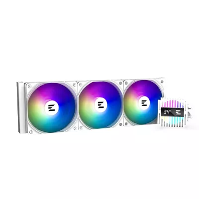Система рідинного оxолодження Zalman Alpha 2 A36 ARGB, LGA1851, 1700, 1200, 115x, AM5, AM4, TDP 360W, білий