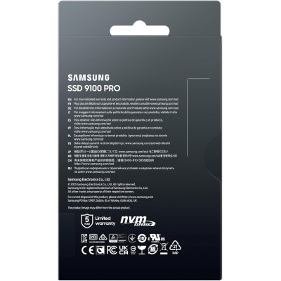 Твердотільний запам’ятовувальний пристрій накопичувач (SSD) G5 M.2 NVME 4TB 9100 PRO MZ-VAP4T0BW SAMSUNG