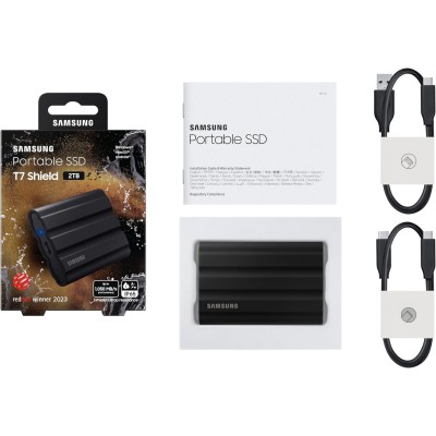Твердотільний запам’ятовувальний пристрій накопичувач (SSD) USB3.1 1TB EXT. SHIELD T7 MU-PE1T0S/EU SAMSUNG