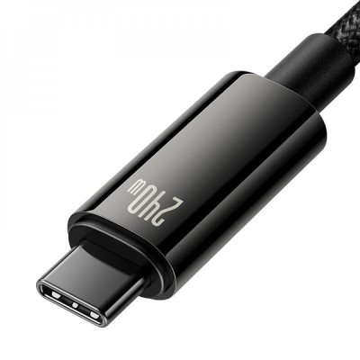 Cable Baseus Tungsten Gold Type-C To Type-C 240W (CAWJ040001) 1m Black