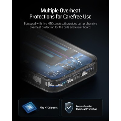 Power Bank CUKTECH PB250 25000mAh 210W сірий