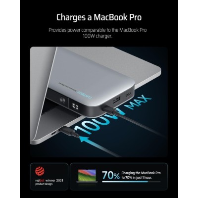Power Bank CUKTECH PB250 25000mAh 210W сірий