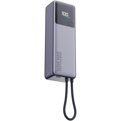 Портативна батарея Xiaomi 10000mAh 165W Integrated Cable (BHR9361GL) сірий
