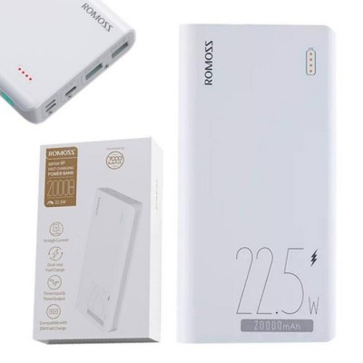 Зовн_АКБ Romoss 20000mAh Sense 6 22,5W (PPH80-611-1121H) білий