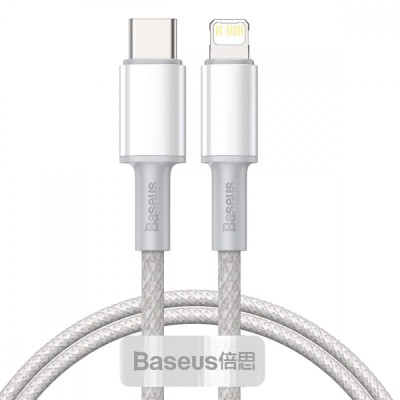 Кабель Baseus 20W Type-C-Light.2м (CATLGD-A02) White