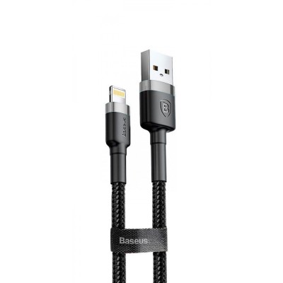 Кабель Baseus Cafule for lightning 1.5A 2M (CALKLF-CG1) Gray\Black