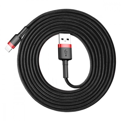 Кабель Baseus Cafule for lightning 1.5A 2M (CALKLF-CG1) Gray\Black